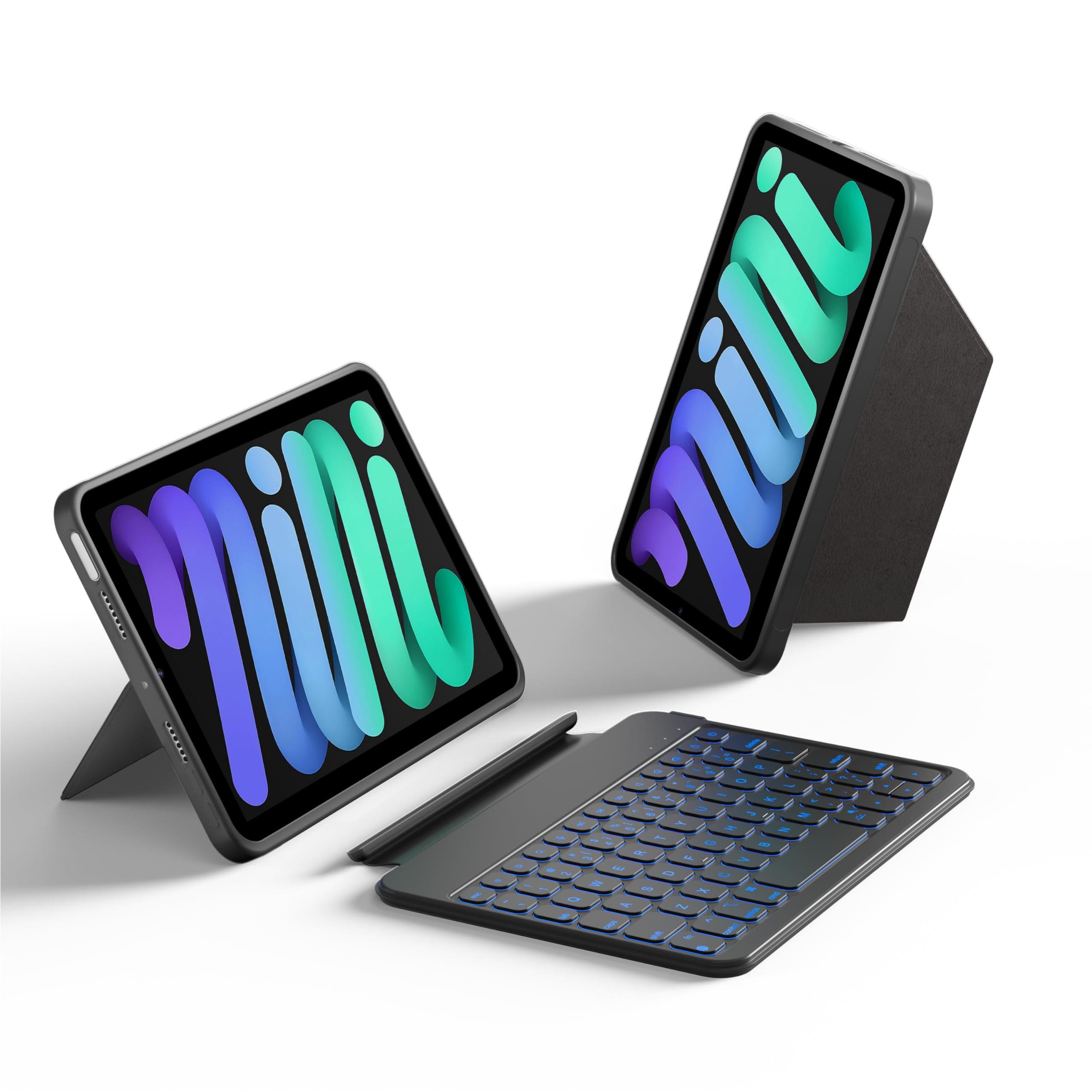 HOU iPadキーボードBluetooth箱付き Amazon.co.jp: HOU キーボードケース iPad Mini 7/6用 Bluetooth 二